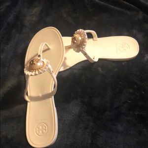 Tory Burch White Sandals